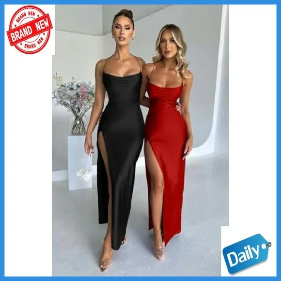 bodycon champagne dress Sweetheart Neck Spaghetti Strap Maxi Dress main image 0